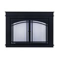 Fireplace Glass Doors Fenwick Large Black FN-5702BL